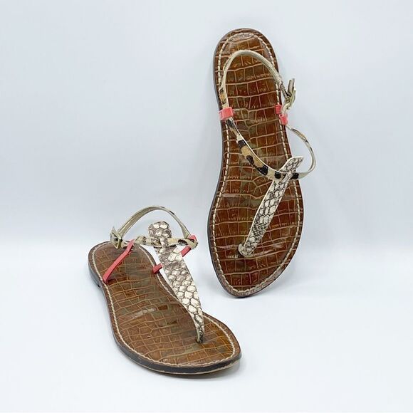 Sam Edelman GiGi animal print sandals - Women's 7 - Picture 1 of 9